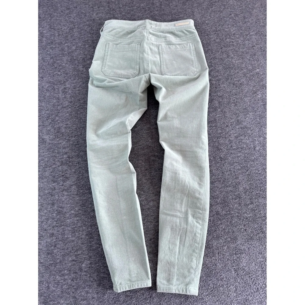 Pilcro Anthropologie High Rise Skinny Corduroy Pants Sage Green Size 26 - Picture 2 of 10